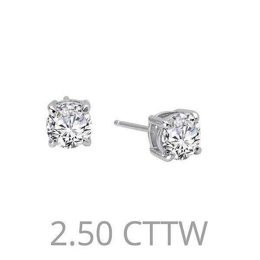 Women'S Jewelry Lafonn | Lafonn Silver Studs, 2.5Cttw