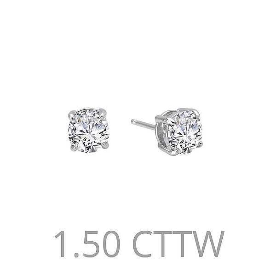 Women'S Jewelry Lafonn | Lafonn Silver Studs, 1.5Cttw